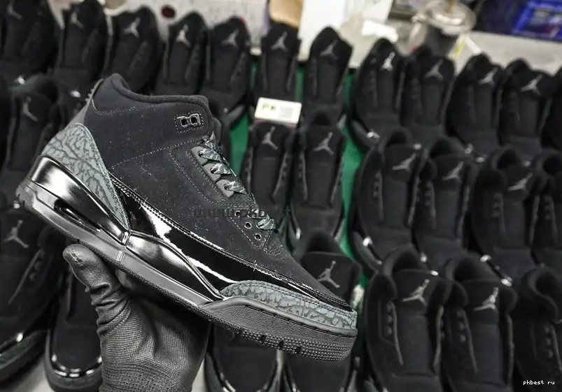 Retro GOD SHIP Jordan  RETAIL 3 Cat MATERIALS Air PK TO READY Black 0515